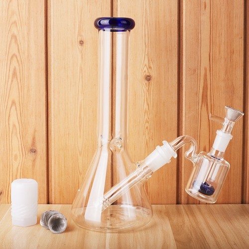 Glass beaker bong ash - 10",